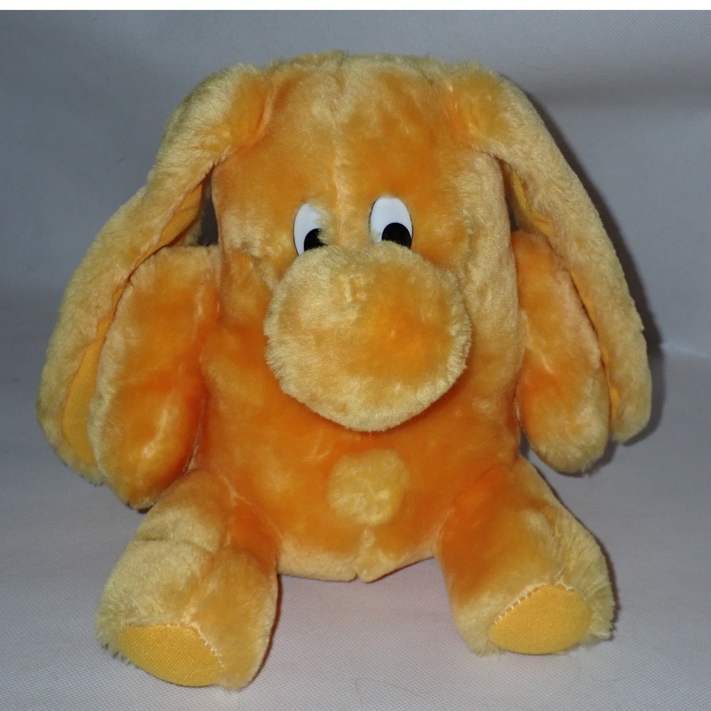 Kodak Kolorkins "Snap" Orange‎ Yellow 9" Vintage Stuffed Plush Toy